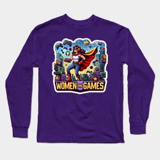 Women in Games - Superhero Gamer Girl Long Sleeve T-Shirt